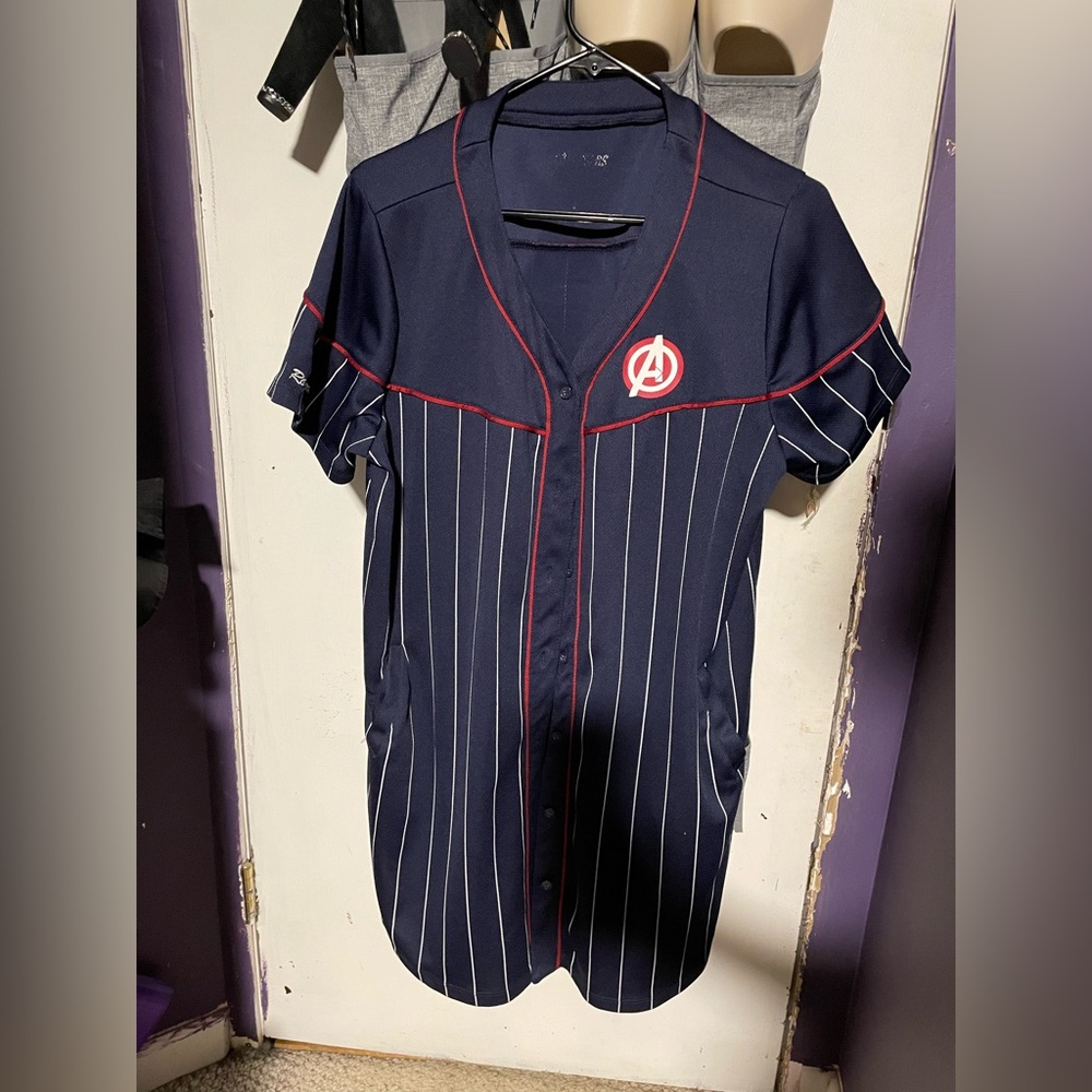 Her Universe Marvel Avengers Captain America Baseball T-Shirt Dress 🎇